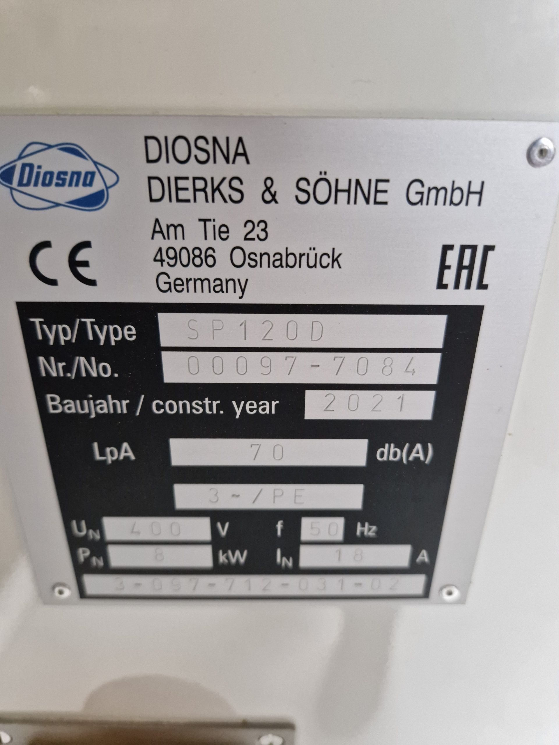 Diosna spiraalkneder SP 120 D - Afbeelding 4